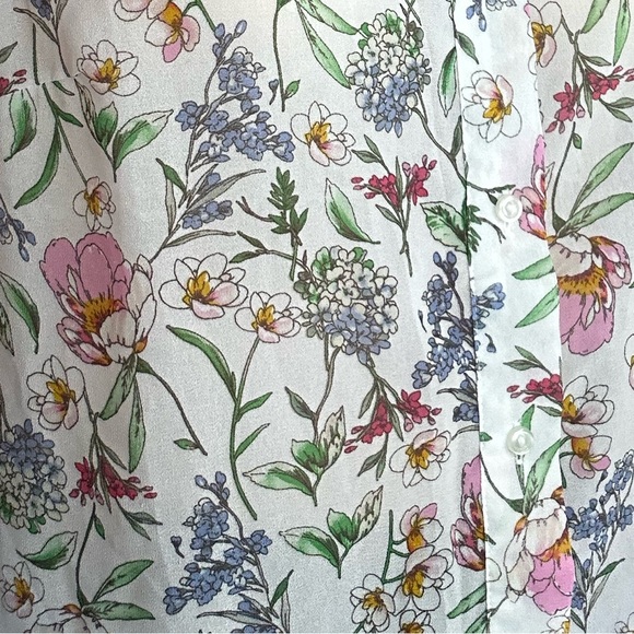 Beautiful H&M floral sleeveless blouse size 4 - Picture 4 of 6